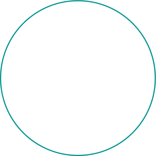 ligne en forme de cercle bleu turquoise